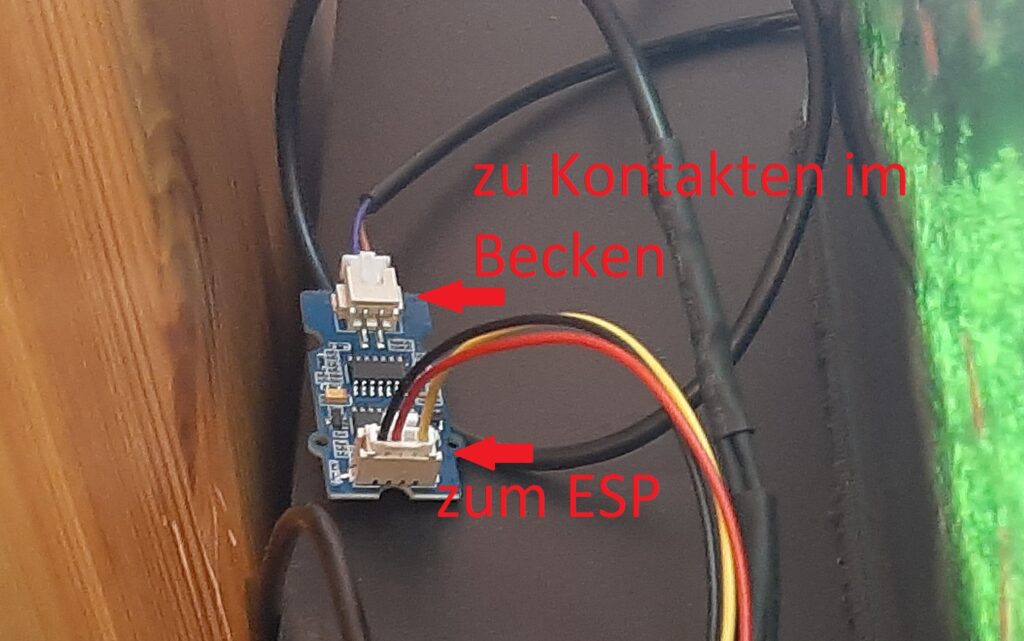 Die Sensorplatine des TDS-Sensors fürs Aquarium